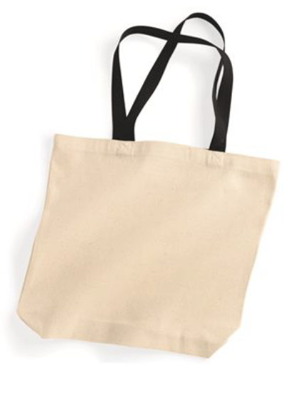 Natural Tote with Contrast-Color Handles 8868 Liberty Bags